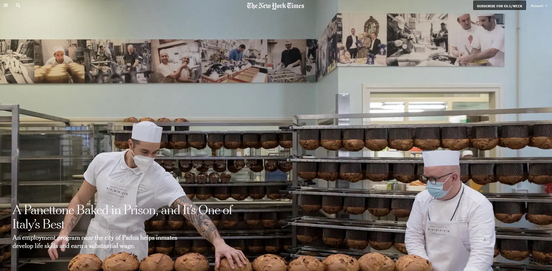 New York Times assaggia il nostro panettone tra i più buoni d'Italia